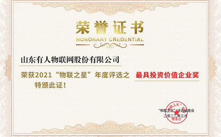 2021“物聯(lián)之星”評選結(jié)果揭曉!有人物聯(lián)網(wǎng)斬獲三項殊榮!