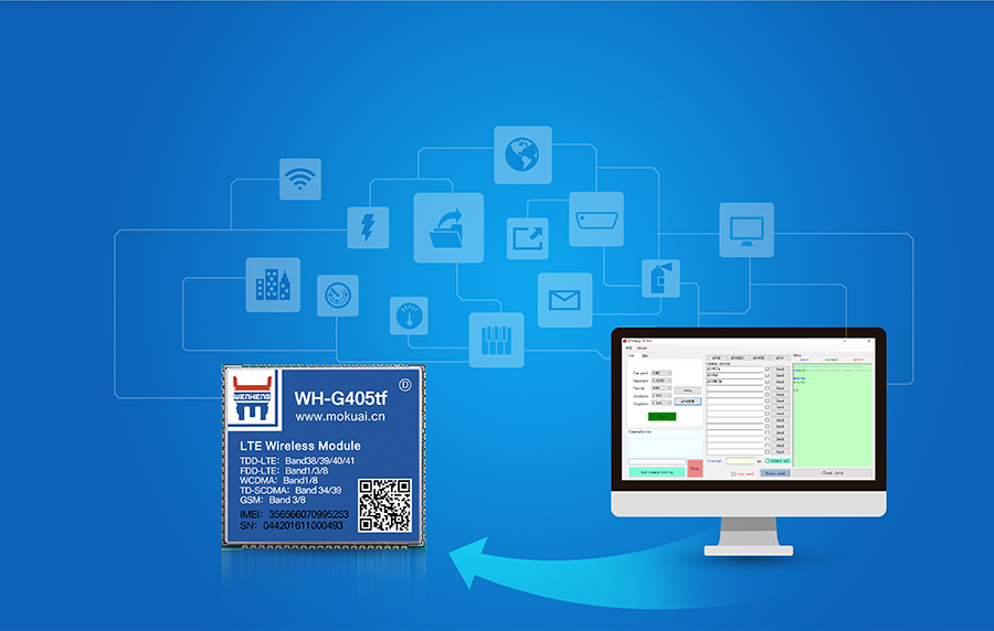 全網(wǎng)通4G透?jìng)髂K5模13頻 _串口轉(zhuǎn)LTE模組的AT指令模式