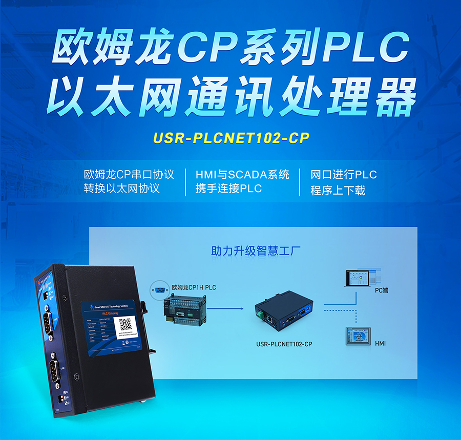 以太網(wǎng)通訊處理器_兼容支持歐姆龍CP系列PLC